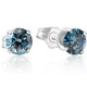 1 - 4 Ct Blue Diamond Studs in 14k Gold Lab Grown