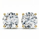 2 - 6 Ct TW Round Diamond Studs in 14k Gold Lab Grown Earrings