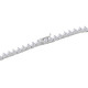 26Ct Diamond Tennis Necklace 3-Prong 14k White Gold 18" Lab Grown