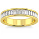 1Ct TW Baguette Diamond Channel Set Wedding Ring 14k Gold Lab Grown