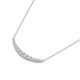 1/2Ct TW Diamond Graduated Bar Necklace 14k Gold Lab Grown Pendant 28mm