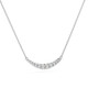 1/2Ct TW Diamond Graduated Bar Necklace 14k Gold Lab Grown Pendant 28mm