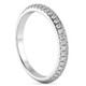 1/2Ct Pave Diamond Wedding Ring 14k Gold Stackable Band Lab Grown