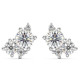 G/VS 2.50Ct Diamond Studs Bouquet Earrings 14k Gold Lab Grown 11.5mm G/VS 2.50Ct Diamond Studs Bouquet Earrings 14k Gold Lab Grown 11.5mm