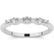 1/4Ct Baguette & Round Diamond Wedding Ring Stackable Band 14k Gold Lab Grown