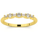 1/4Ct Baguette & Round Diamond Wedding Ring Stackable Band 14k Gold Lab Grown