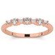 1/4Ct Baguette & Round Diamond Wedding Ring Stackable Band 14k Gold Lab Grown