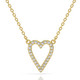 1/5Ct Diamond Heart Pendant 14k Gold 18" Necklace Lab Grown 1/2" 1/5Ct Diamond Heart Pendant 14k Gold 18" Necklace Lab Grown 1/2"