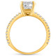 Certified 2.33 Ct Oval Diamond Engagement Ring 14k Yellow Gold Lab Grown