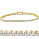 1.23 - 4.00Ct TW Diamond Tennis Bracelet 7" 14k Gold Lab Grown