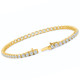 1.23 - 4.00Ct TW Diamond Tennis Bracelet 7" 14k Gold Lab Grown