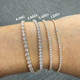 1.23 - 4.00Ct TW Diamond Tennis Bracelet 7" 14k Gold Lab Grown