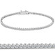 1.23 - 4.00Ct TW Diamond Tennis Bracelet 7" 14k Gold Lab Grown