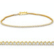 1.23 - 4.00Ct TW Diamond Tennis Bracelet 7" 14k Gold Lab Grown