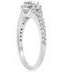 1 ct F/SI1 Round Cut Diamond Engagement Ring 14k White Gold Lab Grown