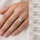 .20 - .75Ct Princess Cut Solitaire Diamond Engagement Ring 14k Gold Lab Grown