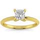 .20 - .75Ct Princess Cut Solitaire Diamond Engagement Ring 14k Gold Lab Grown