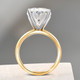 Certified 11CT Cushion Solitaire Diamond Engagement Ring Gold Lab Grown Certified 11CT Cushion Solitaire Diamond Engagement Ring Gold Lab Grown