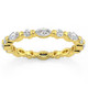 1Ct Marquise & Round Diamond Eternity Wedding Stackable Ring 14k Gold Lab Grown