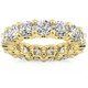 5Ct Diamond Eternity Wedding Ring U Prong Anniversary Band 14k Gold Lab Grown