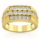1 1/2Ct Men's Diamond Wedding Annivesary Ring Gold Lab Grown 1 1/2Ct Men's Diamond Wedding Annivesary Ring Gold Lab Grown
