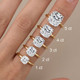 Certified 1 - 5 Ct Cushion Solitaire Diamond Engagement Ring 14k Gold Lab Grown