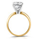 Certified 1 - 5 Ct Cushion Solitaire Diamond Engagement Ring 14k Gold Lab Grown