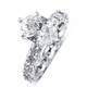 Certified 5.03Ct Oval Diamond Eternity Engagement Ring 14k White Gold Lab Grown