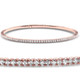 2 - 10Ct TW Flexible Diamond Bangle Tennis Bracelet Lab Grown 14k Gold