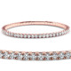 2 - 10Ct TW Flexible Diamond Bangle Tennis Bracelet Lab Grown 14k Gold