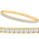 2 - 10Ct TW Flexible Diamond Bangle Tennis Bracelet Lab Grown 14k Gold