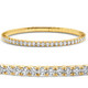 2 - 10Ct TW Flexible Diamond Bangle Tennis Bracelet Lab Grown 14k Gold