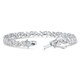 8Ct Pear & Round Diamond Tennis Bracelet 14k Gold 7" Lab Grown