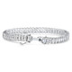 10 - 30Ct Emerald Cut Diamond Tennis Bracelet 14k Gold Lab Grown 7"