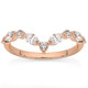 .60Ct Diamond Guard Insert V Shape Marquise Wedding Ring 10k Gold Lab Grown