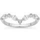 .60Ct Diamond Guard Insert V Shape Marquise Wedding Ring 10k Gold Lab Grown
