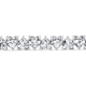 10 - 23Ct Heart Shape Diamond Tennis Bracelet 14k Gold 7" Lab Grown