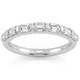 1 Ct Emerald Cut Diamond East To West Wedding Stackable Ring 14k Gold Lab Grown