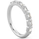 1 Ct Emerald Cut Diamond East To West Wedding Stackable Ring 14k Gold Lab Grown
