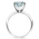 1 - 4Ct Solitaire Blue Diamond Engagement Ring 14k Gold Lab Grown