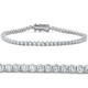 2 - 20Ct Diamond Tennis Bracelet 7" 14k Gold Lab Grown