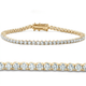 2 - 20Ct Diamond Tennis Bracelet 7" 14k Gold Lab Grown
