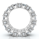 6 Ct Emerald Cut Designer Wide Diamond Eternity Wedding Ring 14k Gold Lab Grown 6 Ct Emerald Cut Designer Wide Diamond Eternity Wedding Ring 14k Gold Lab Grown