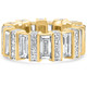 6 Ct Emerald Cut Designer Wide Diamond Eternity Wedding Ring 14k Gold Lab Grown 6 Ct Emerald Cut Designer Wide Diamond Eternity Wedding Ring 14k Gold Lab Grown