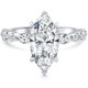 Certified 1.75-5.75Ct Marquise Diamond Engagement Ring 14k or Platinum Lab Grown