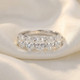 3Ct Oval Shape Diamond Five Stone Wedding Ring 14k Gold Lab Grown