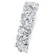 3 3/4Ct Heart Shape Diamond Five Stone Wedding Ring 14k Gold Lab Grown