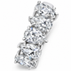 2 - 6 Ct Pear Diamond 5-Stone Wedding Ring 14k Gold Lab Grown