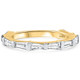 1 1/5Ct Tapered Baguette Diamond Wedding Ring 14k Gold Lab Grown
