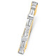 1 1/5Ct Tapered Baguette Diamond Wedding Ring 14k Gold Lab Grown